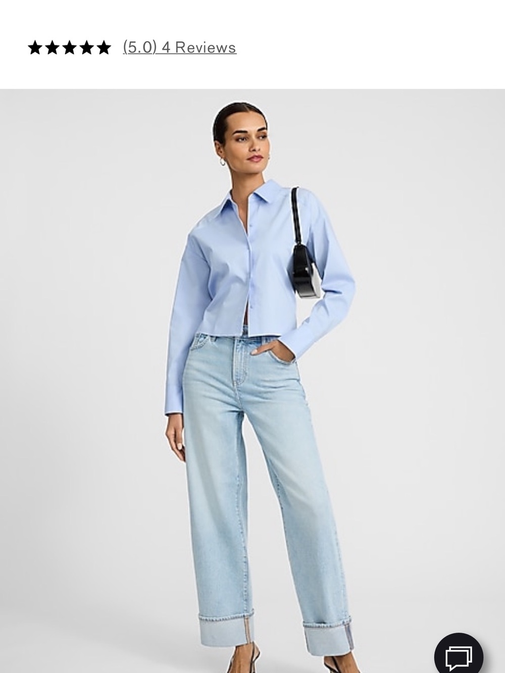 Express Light Blue Straight-Leg Women's Jeans
